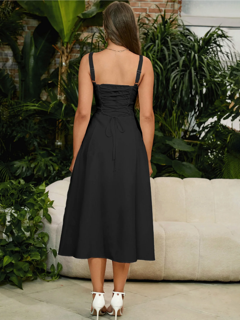 Chic Split Thigh Cami Dress