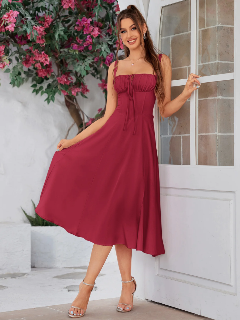 Chic Split Thigh Cami Dress