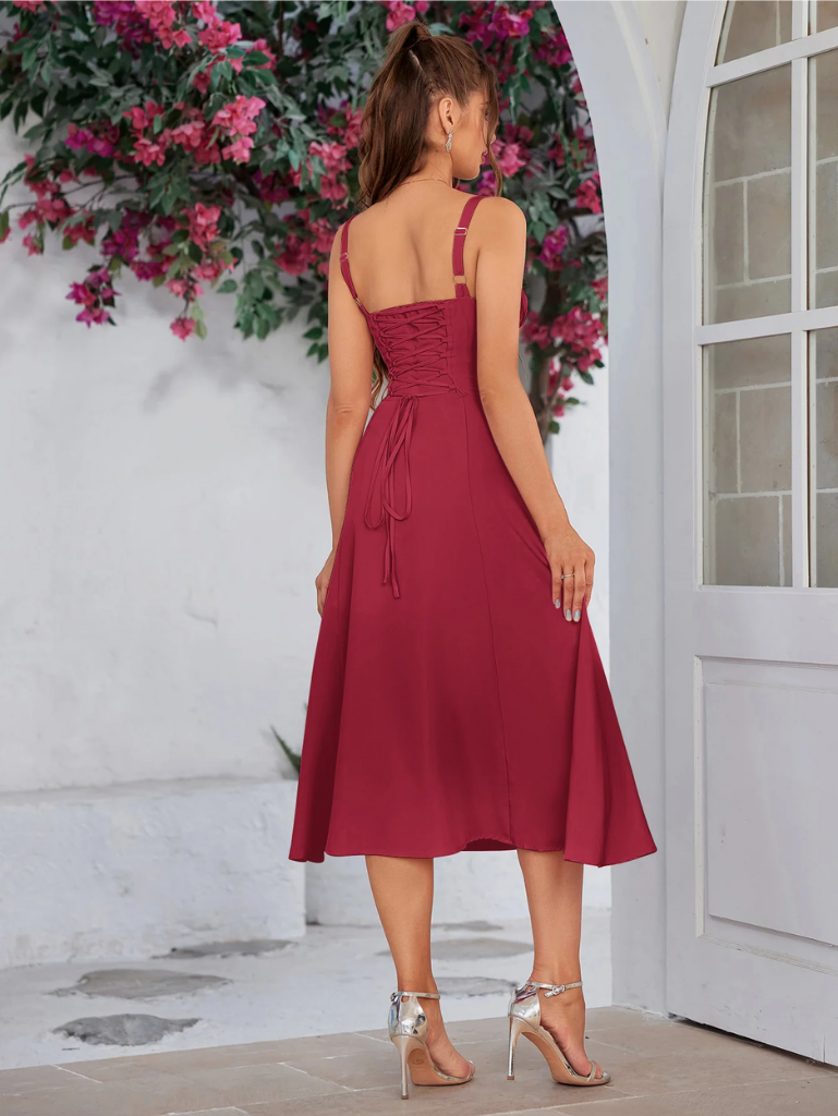 Chic Split Thigh Cami Dress