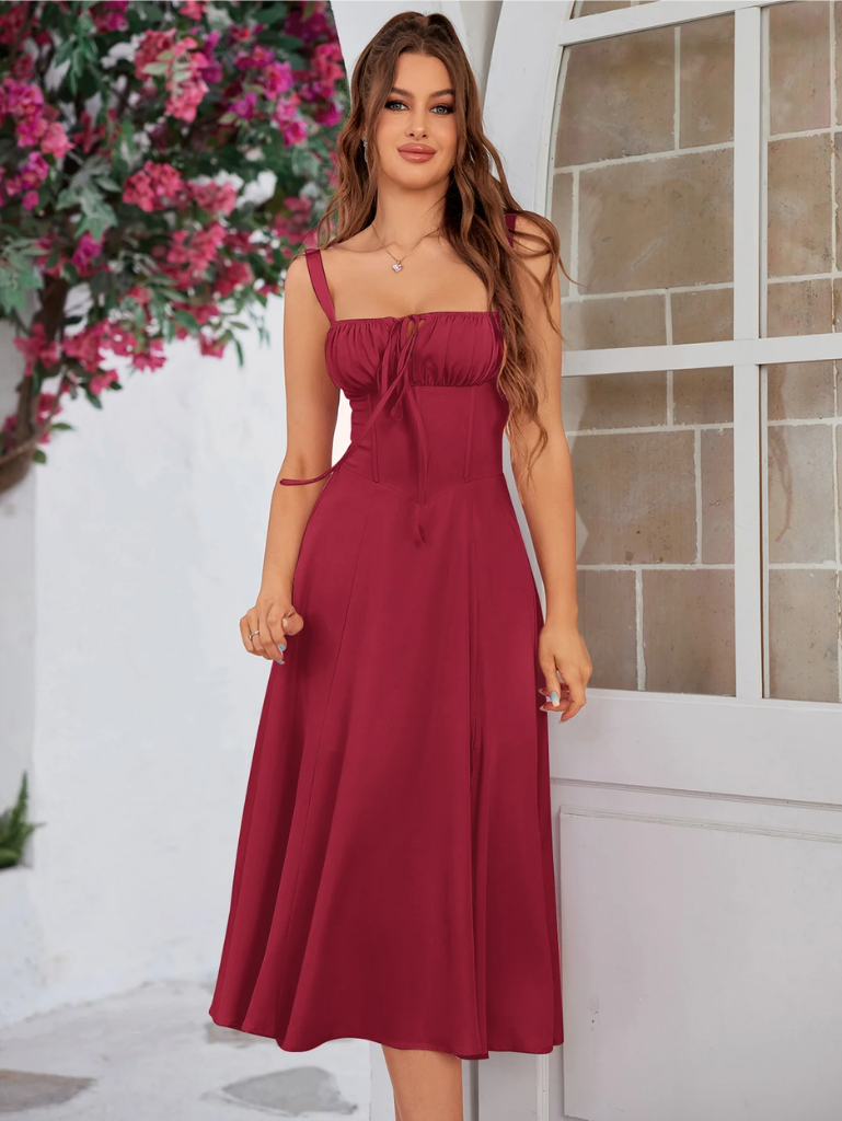 Chic Split Thigh Cami Dress