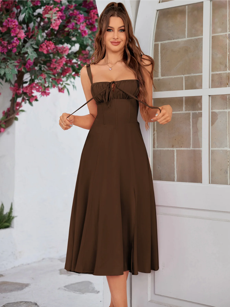 Chic Split Thigh Cami Dress