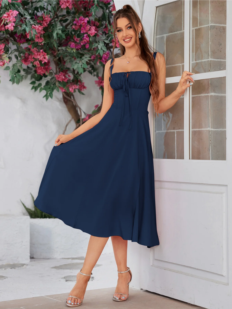 Chic Split Thigh Cami Dress