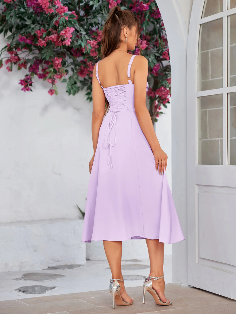 Chic Split Thigh Cami Dress