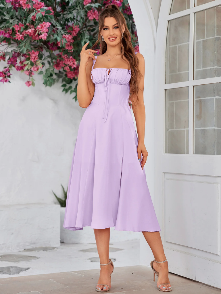 Chic Split Thigh Cami Dress