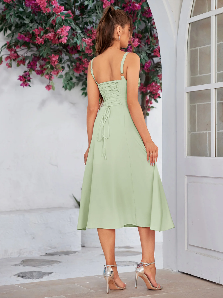Chic Split Thigh Cami Dress