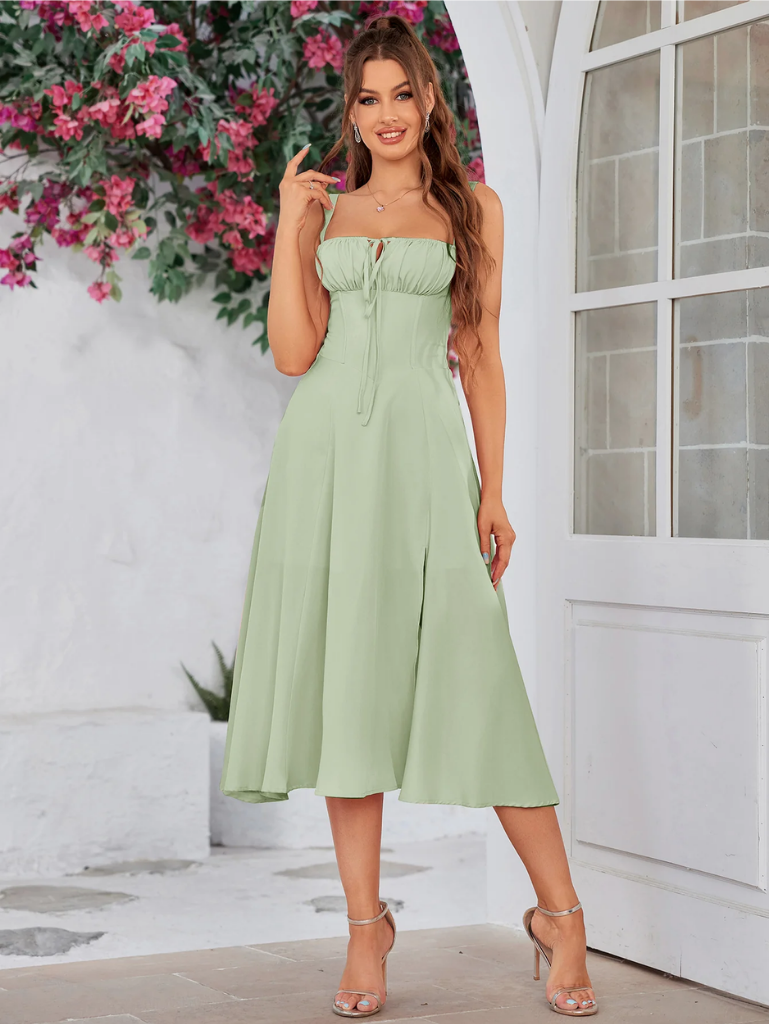 Chic Split Thigh Cami Dress