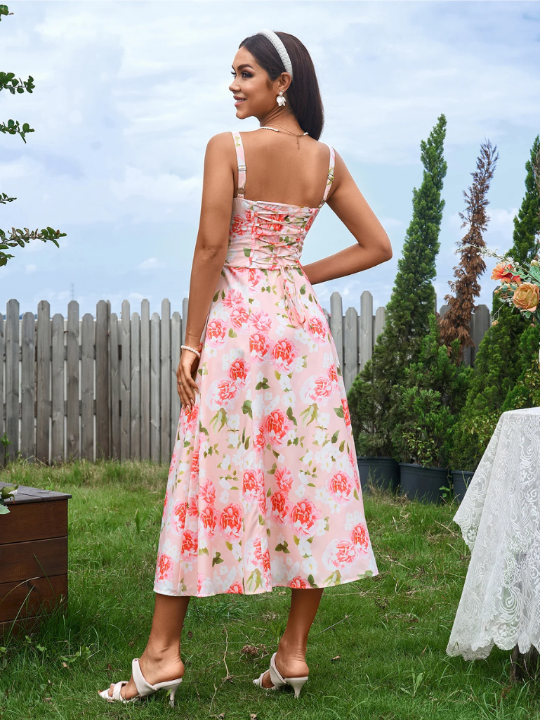 Chic Split Thigh Cami Dress