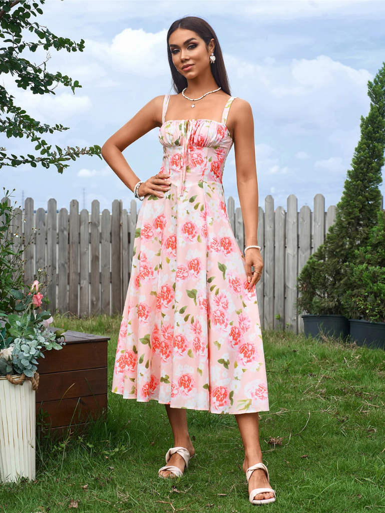 Chic Split Thigh Cami Dress