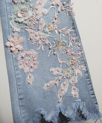 Blossom Flare Embroidered Jeans