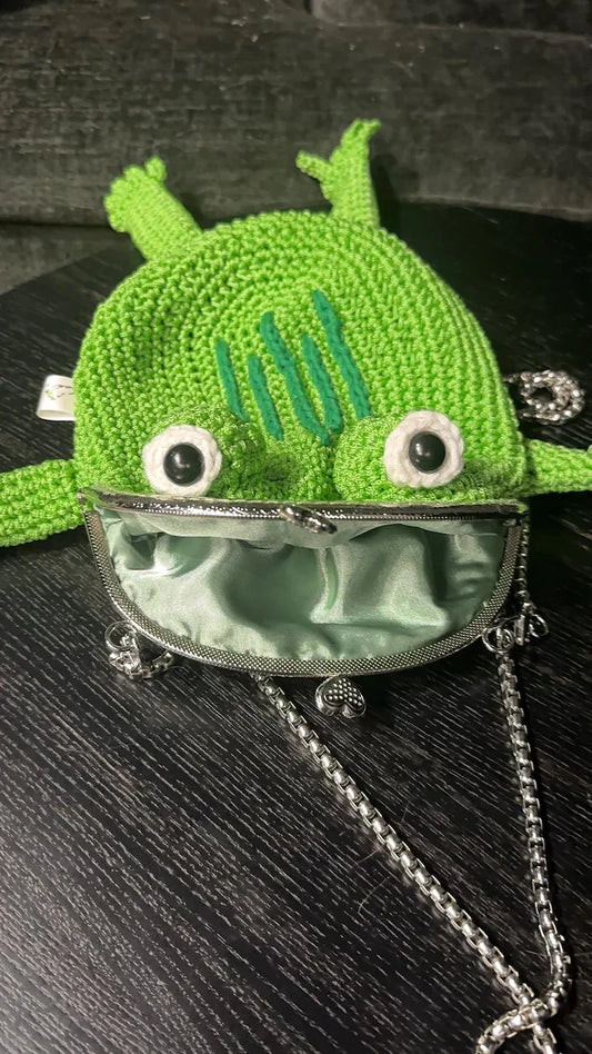 Lil’ Hopper™ Crochet Frog Bag